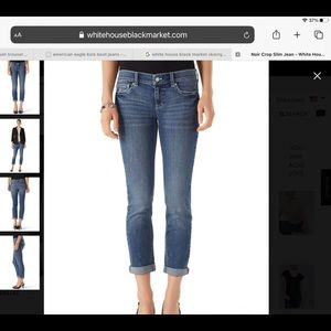 Whitehouse black Market skinny noir jean